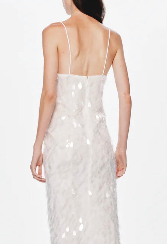 Misha sapphire sequin maxi dress