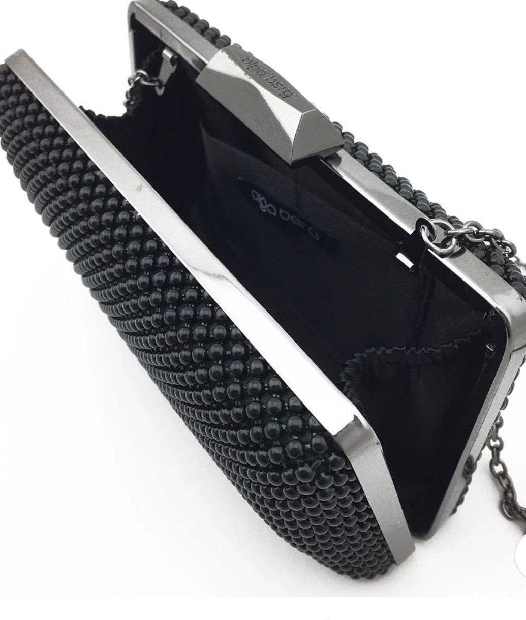 Olga berg Natasha ball mesh clutch