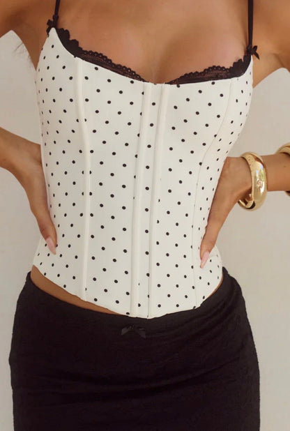 Runaway the label Valerie bustier top and skirt set