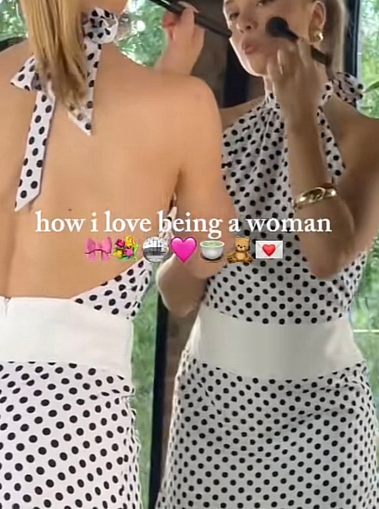 Luvalot polka dot skort mini dress