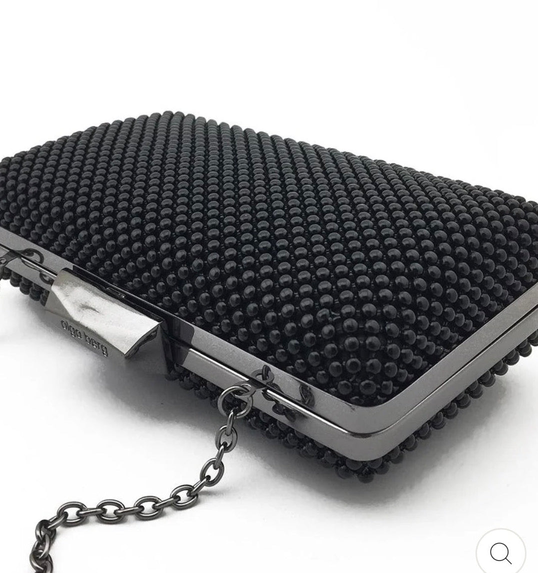 Olga berg Natasha ball mesh clutch