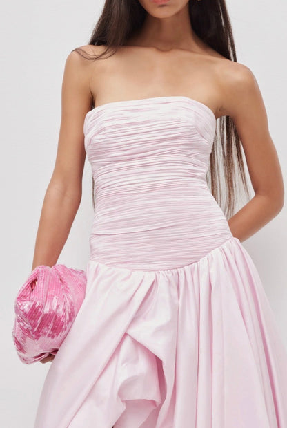 Aje violette bubble hem maxi dress