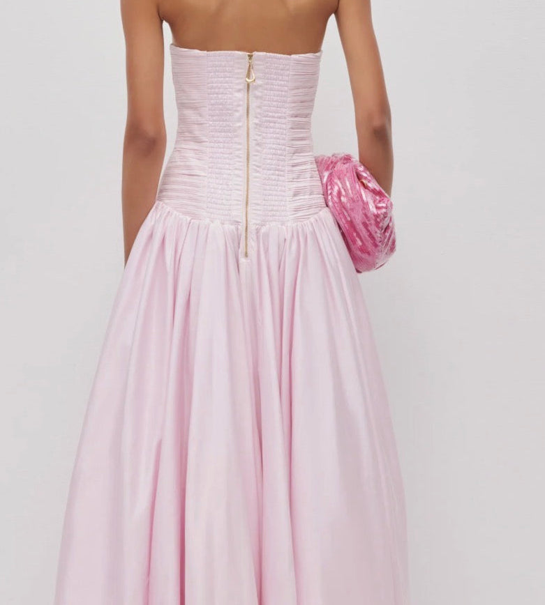 Aje violette bubble hem maxi dress