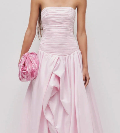 Aje violette bubble hem maxi dress
