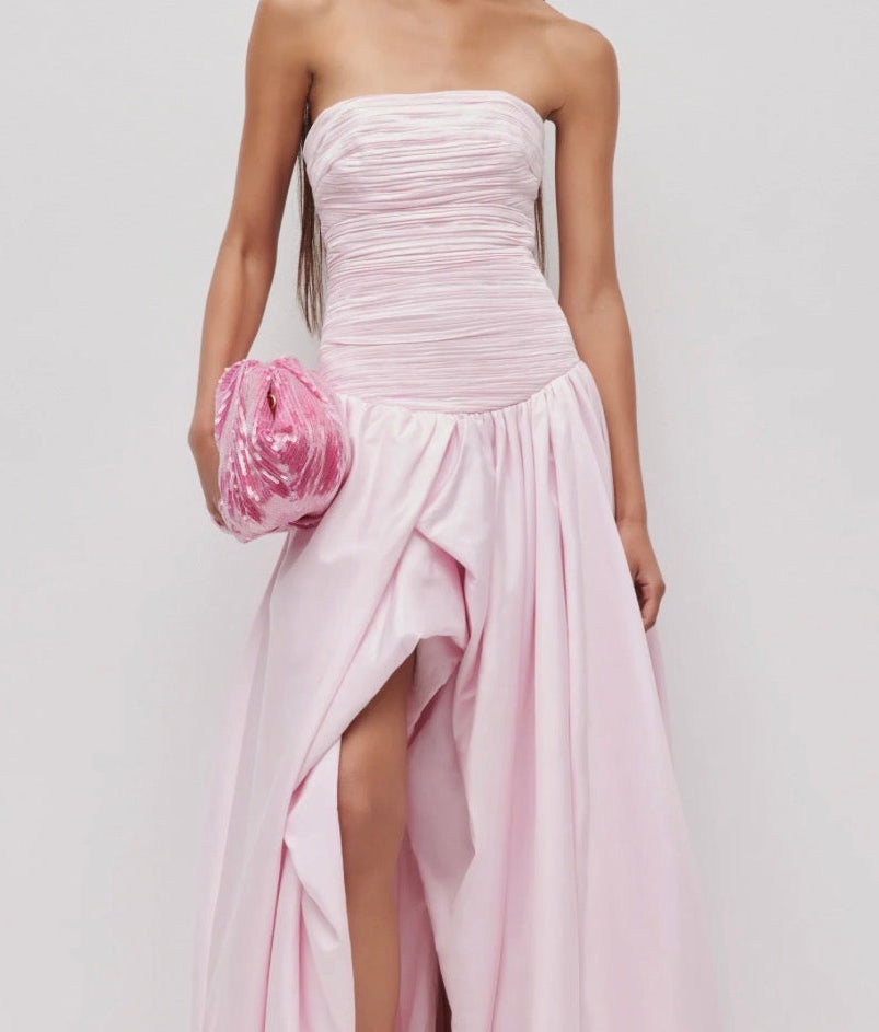 Aje violette bubble hem maxi dress