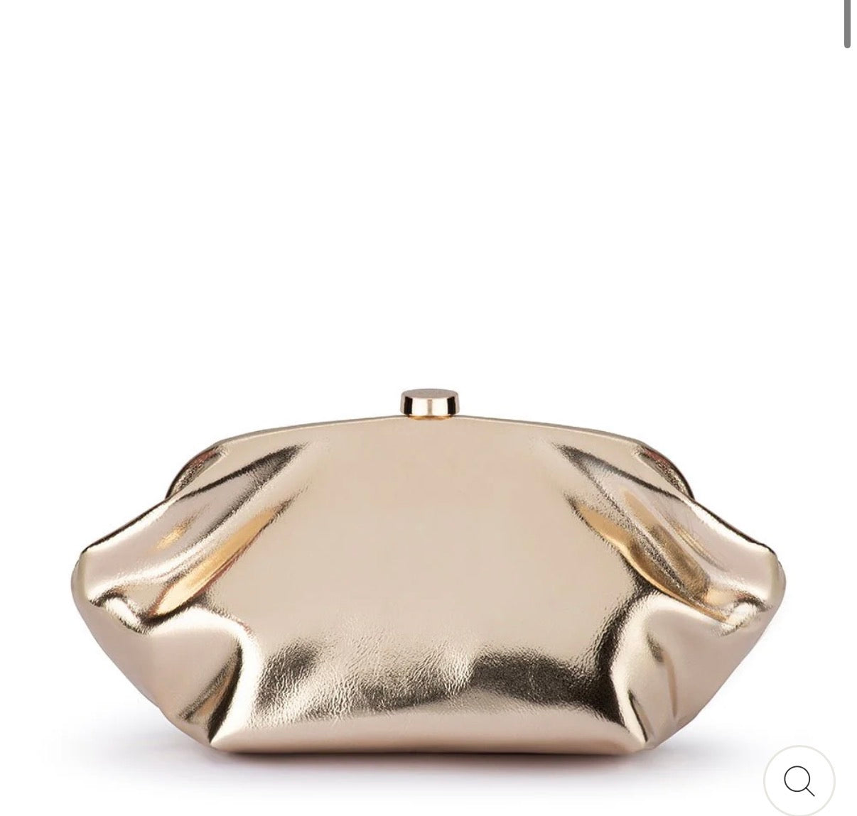 Olga berg tally metallic clutch