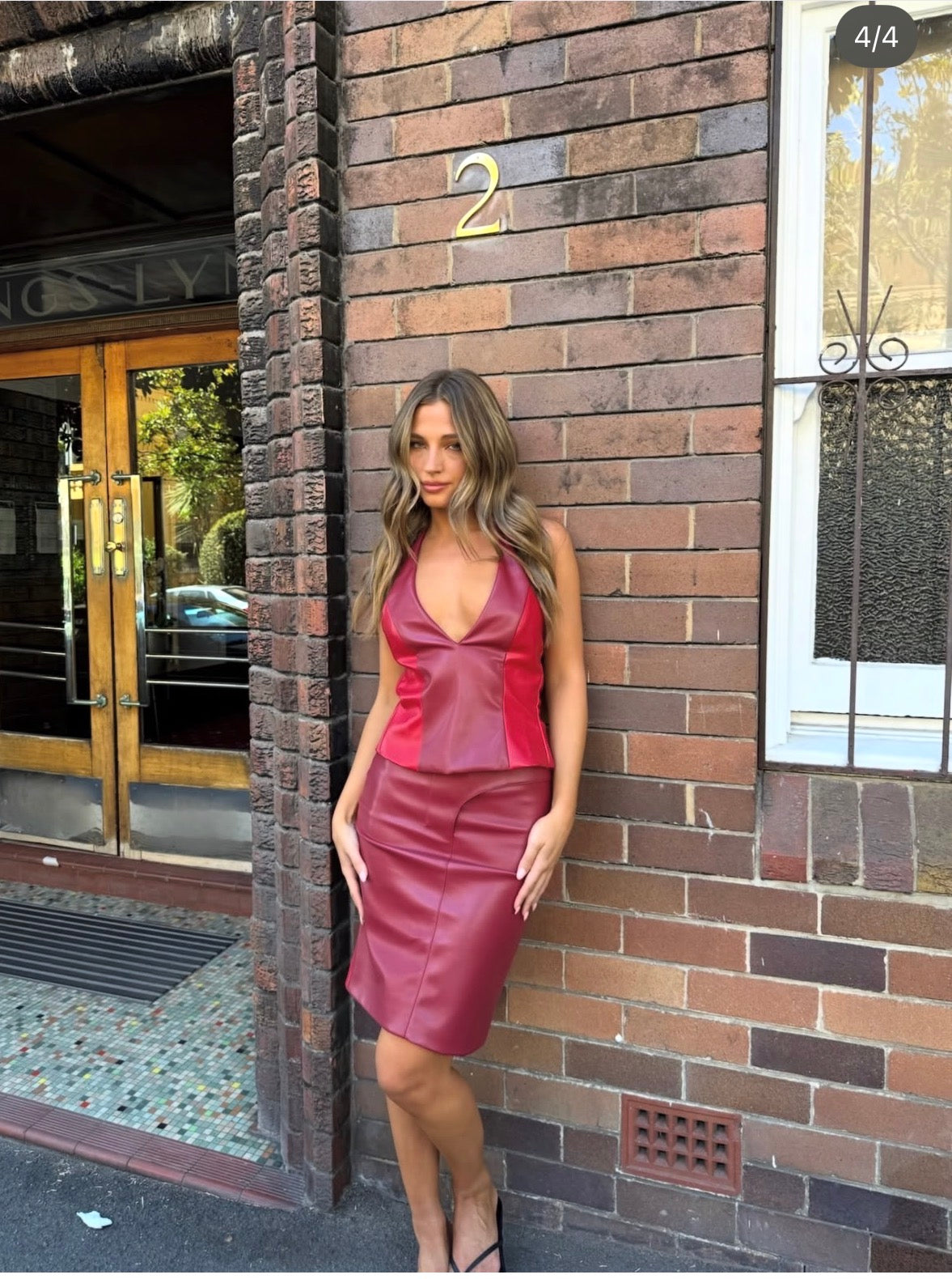 Setaye studios cherry top and skirt set