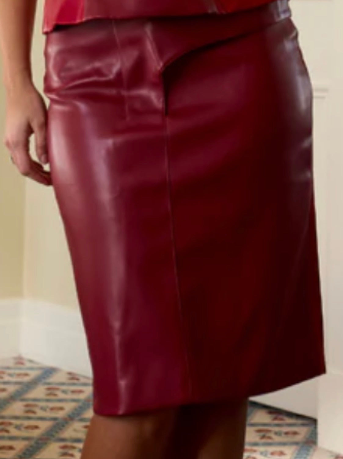 The cherry midi skirt