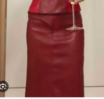 The cherry midi skirt
