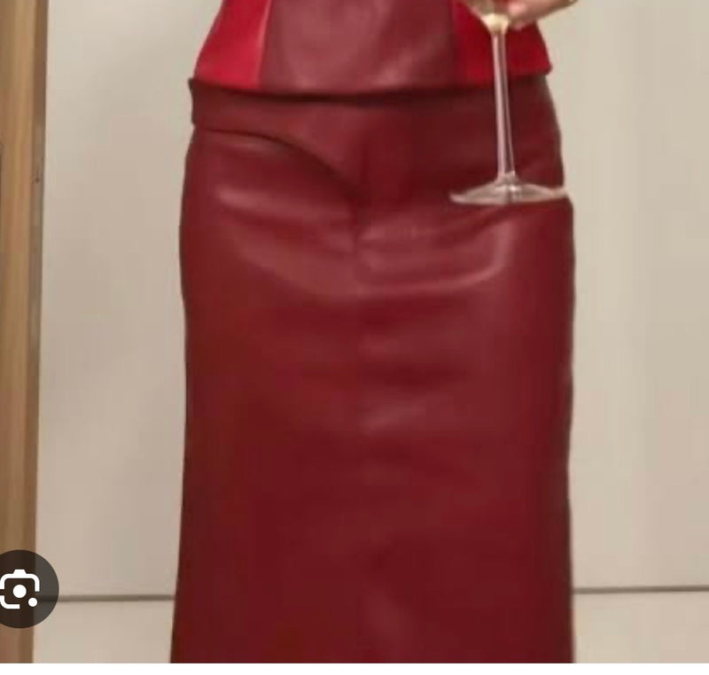 The cherry midi skirt