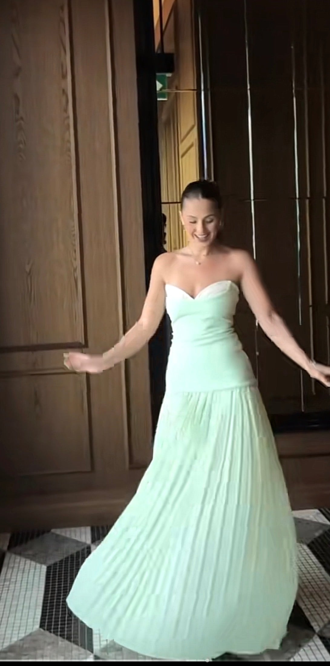 She is olla Nicolette maxi dress