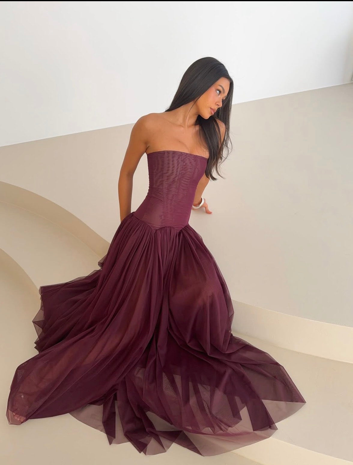 Magic muse dress in fig