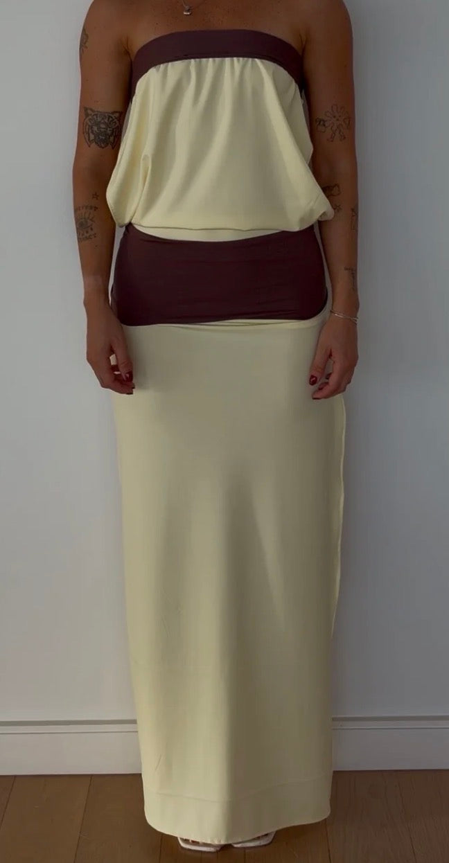 The boy club inka maxi in colour butter