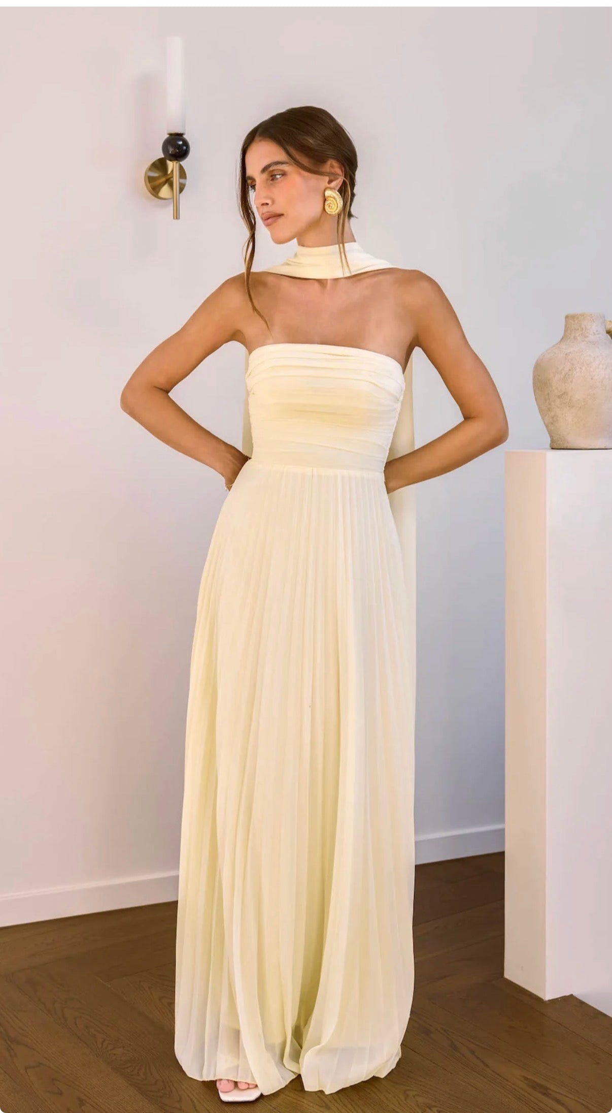 The Rosewater Roads Strapless Maxi Dress