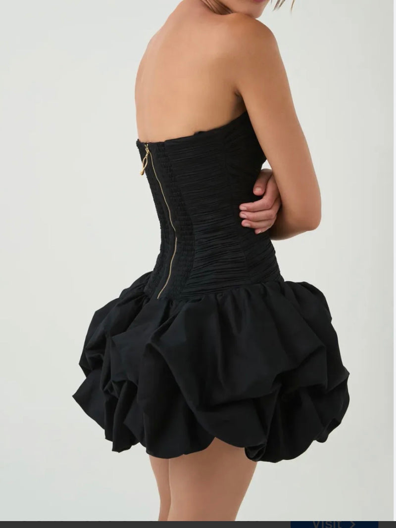 Violette bubble hem mini dress