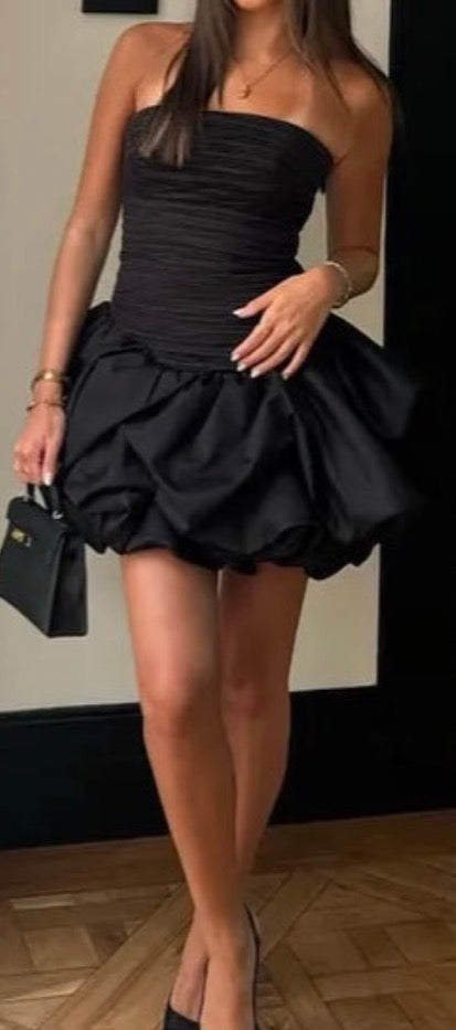 Violette bubble hem mini dress