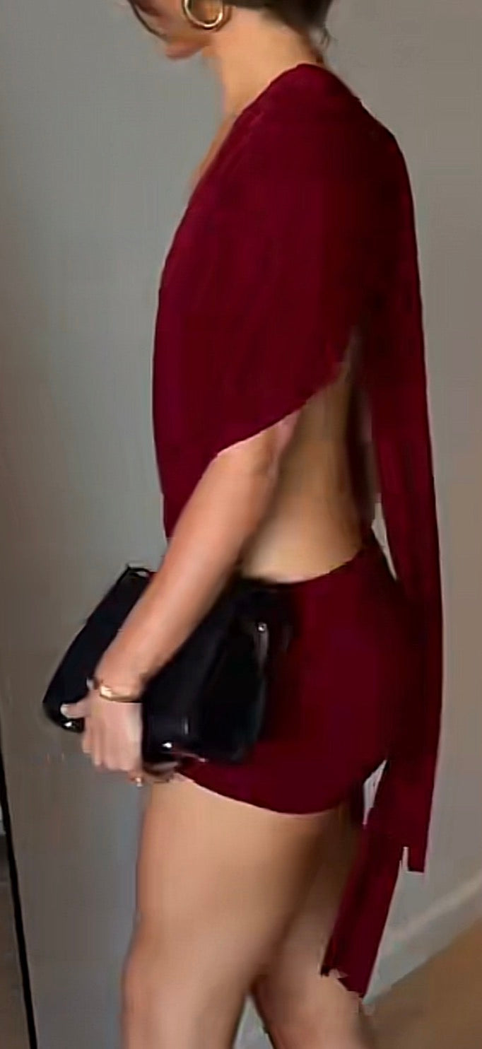 Valentine mini dress (colour cherry)