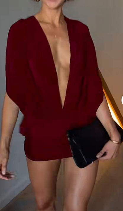 Valentine mini dress (colour cherry)
