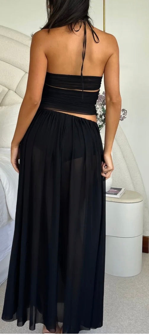 Delila spiral top and Camille maxi skirt set