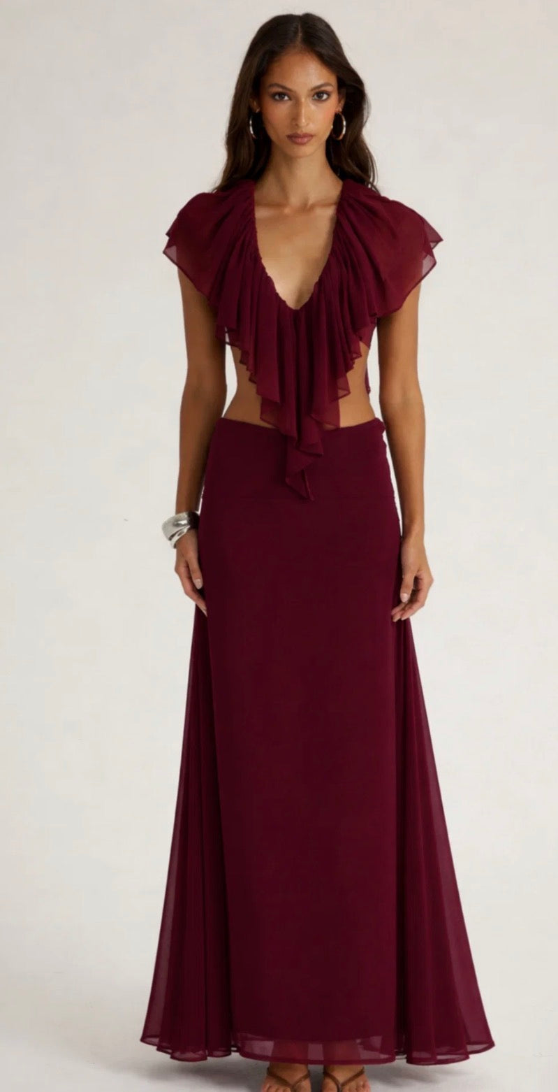 The clover top and clover skirt set